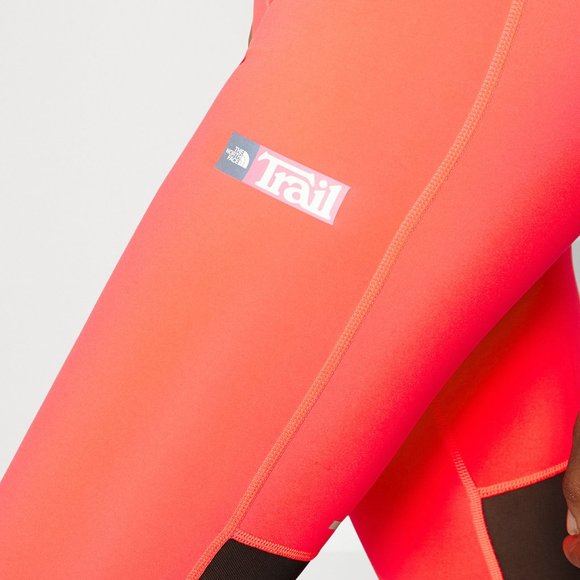 NWT $85 THE NORTH FACE Women XS Capri Leggings Tights Running Gym Yoga NEON PINK - Picture 10 of 15